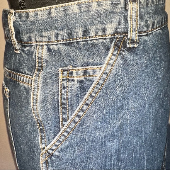 Calvin Klein Women’s 90s Side Snap Denim Jean Skirt Size 14 - Picture 8 of 16